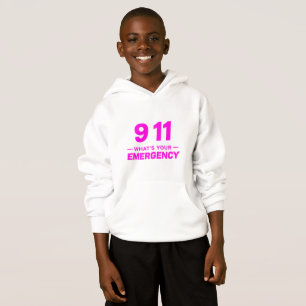 “911 Qual é a Emergência?” Moletom Infantil