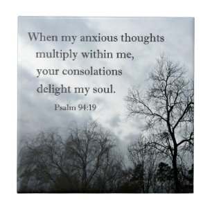 94:19 do salmo em que meus pensamentos ansiosos