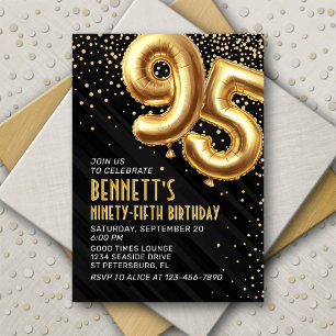 95.o Convite Dourado de aniversário