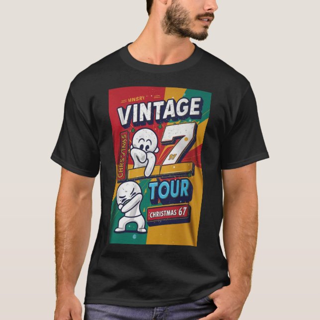 97 Meme 67 Camiseta de Texto Curvo (Frente)