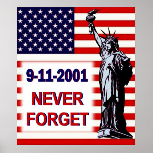 9-11-2001-Nunca Esqueça a Poster