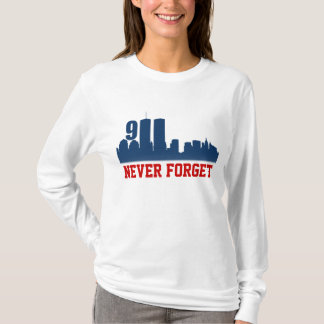 9/11 de WTC - Nunca esqueça o camiseta
