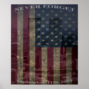 9/11 nunca esqueça - o poster