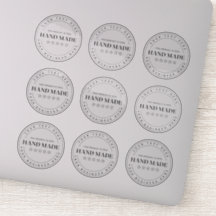 9 Adesivos Transparentes Pequenos Personalizados p