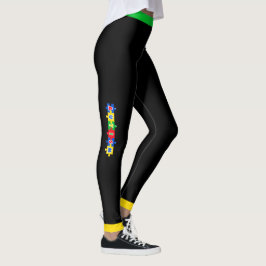 # 9 Conscientização sobre Autismo - Leggings