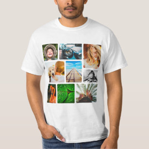 9 Modelo de Colagem de Fotos - Camisa T de Cantos 