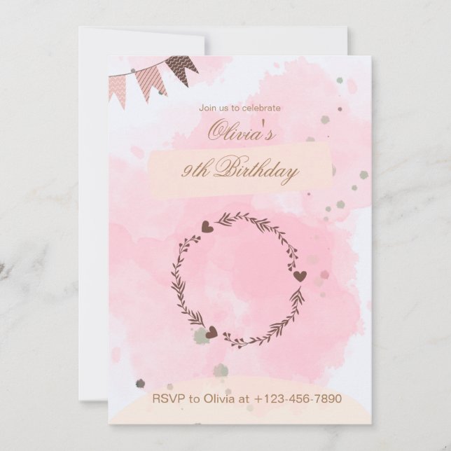 9.o Convite de Aniversário (Frente)