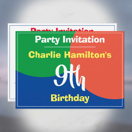 9.o Convite de Aniversário