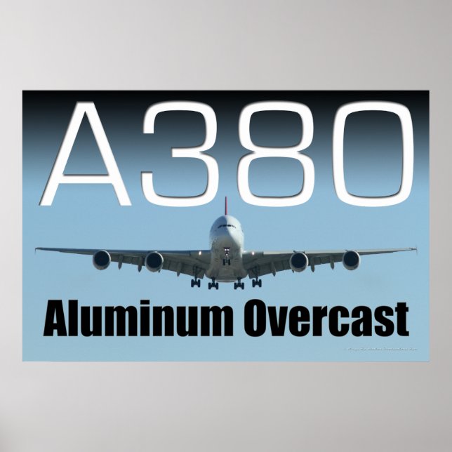 A380 Alumínio Poster (Frente)