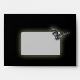 A7 Envelope de Convite Vitoriano para Halloween Es