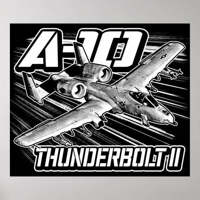 A-10 Thunderbolt II Poster (Frente)