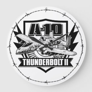 A-10 Thunderbolt II Relógio de Parede Acrílica de