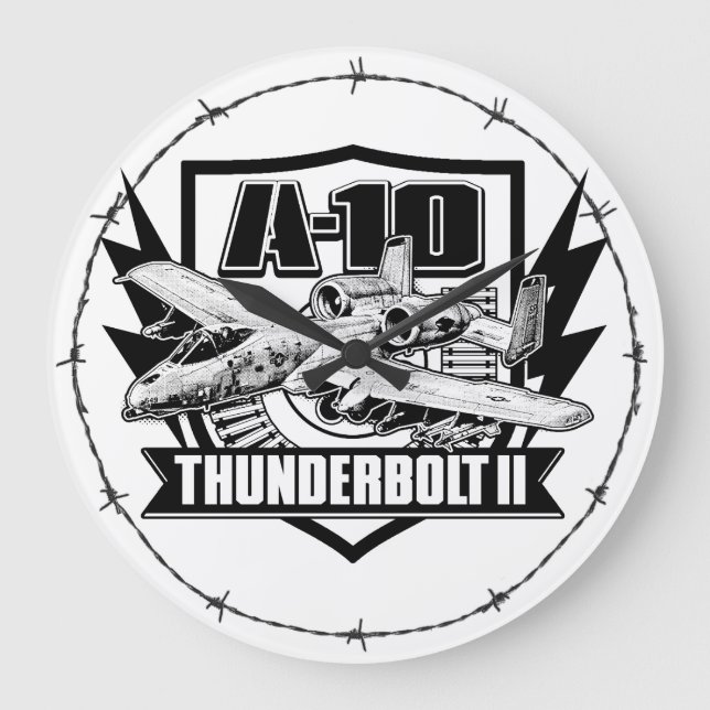 A-10 Thunderbolt II Relógio de Parede Acrílica de  (Frente)