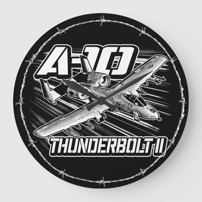 A-10 Thunderbolt II Relógio de Parede Acrílica de  (Frente)