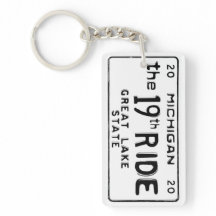 a 19ª Chaveiro de Placa de Licença RIDE Michigan