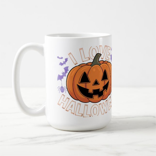 A Abóbora Adora a Caneca do Halloween (Esquerda)