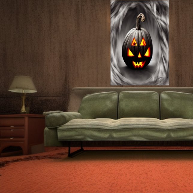 A abóbora negra | AI Art Poster (Criador carregado)