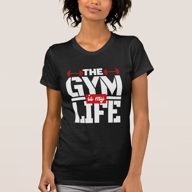 A academia é minha vida Camiseta (Frente)