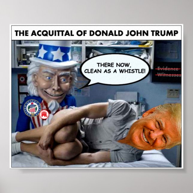 A Acquittal de Donald John Trump Poster (Frente)