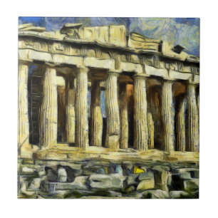 A acrópole em Atenas