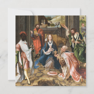 A Adoração do Cartão de Férias Magi-jesus