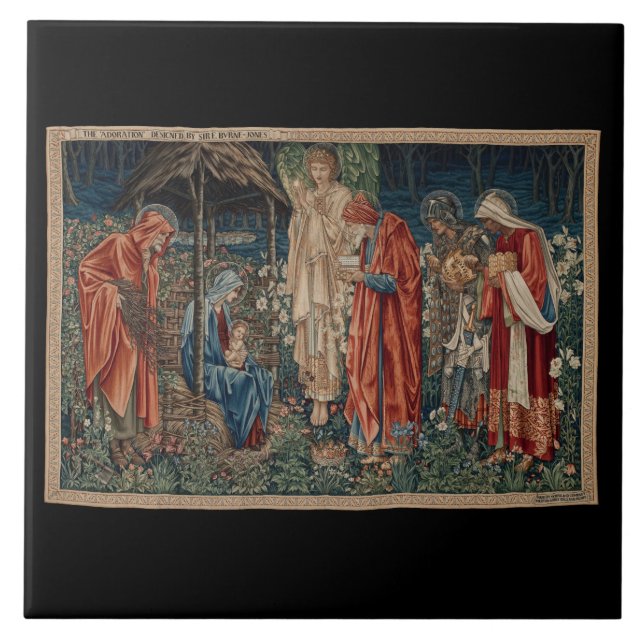 A Adoração do Magi (por Edward Burne-Jones) (Frente)