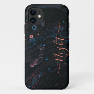 A água corrente cai capas de iphone de monograma.