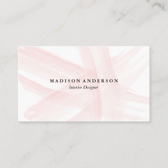 A aguarela afaga cartões de visitas de | (Frente)