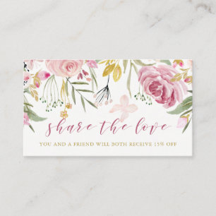 A aguarela floresce referência floral cor-de-rosa
