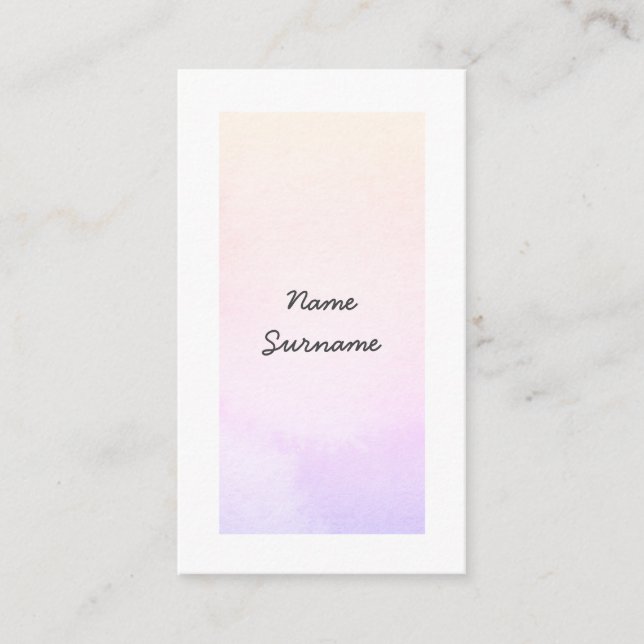 A aguarela na moda Stoke o cartão de visita (Frente)