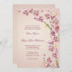 A aguarela roxa do Lilac floresce o convite do (Frente/Verso)