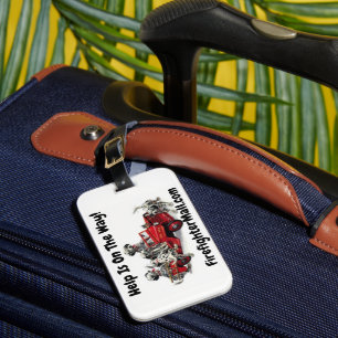 A Ajuda Está A Caminho! Etiqueta de Bagagem