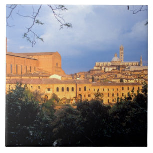 A aldeia toscana de Sienna, Itália.