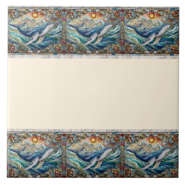 A alegria da baleia Uma borda de vidro gelado (Frente)