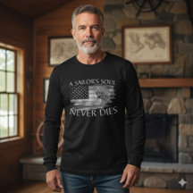 A Alma do Marinheiro Nunca Morre Camiseta Náutica 