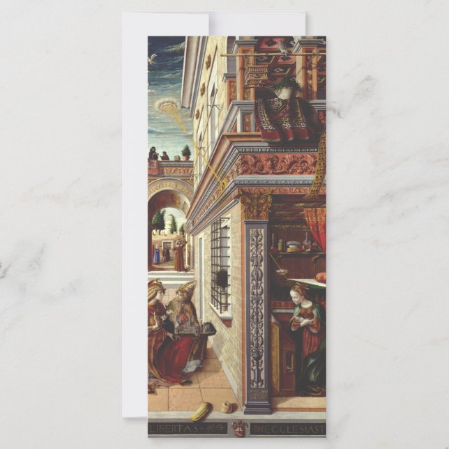 A Anunciação Carlo Crivelli Arte Renascentista (Frente)