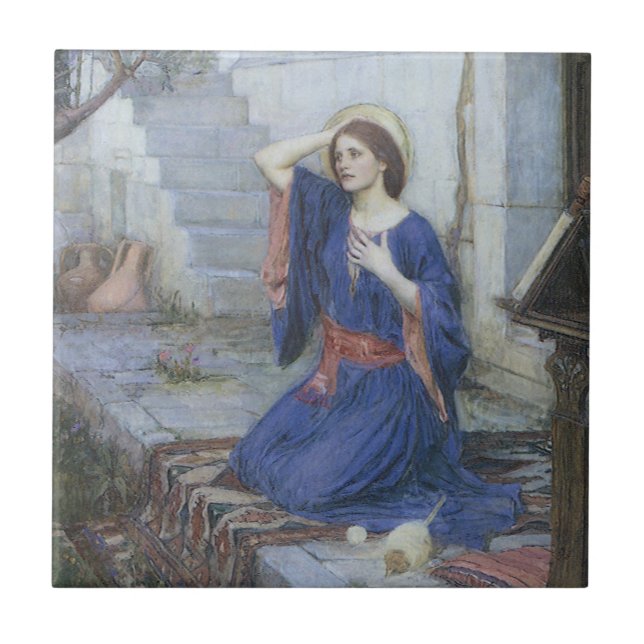 A Anunciação por John William Waterhouse (Frente)