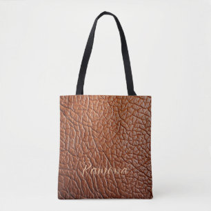 A Aparência de Couro/Bolsa Tote Personalizada