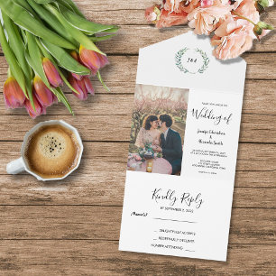 A aquarela russa deixa foto de monograma Casamento