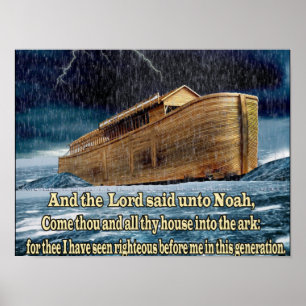 A arca de Noah, posters impressão cristãos com esc