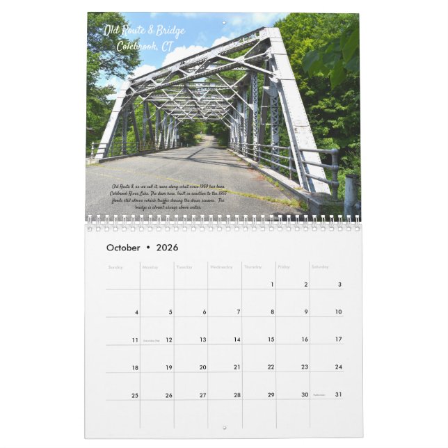 A arquitetura do calendário da parede da ponte (Out 2026)