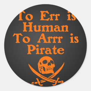 A Arrr são as etiquetas do pirata