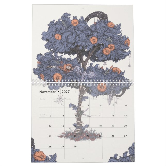 A arte de Ben Geiger do Calendário de 2021 (Nov 2027)