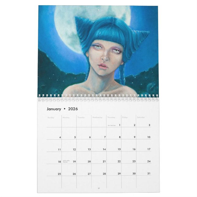 A arte do calendário de Laurie McClave 2015 (Jan 2026)