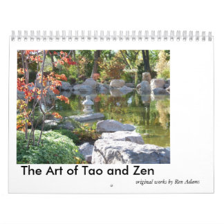 A arte do calendário de Tao e de zen