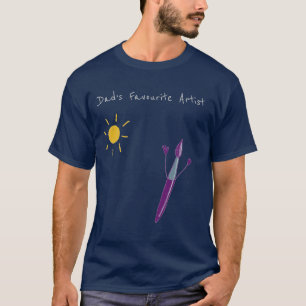 A Arte do Seu Filho Para o Papai Numa Camiseta
