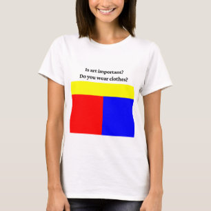 A arte é importante camiseta de artista
