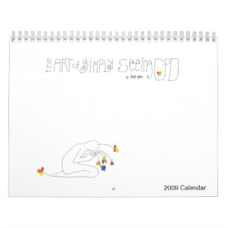 A arte simplesmente de ver o deus - calendário