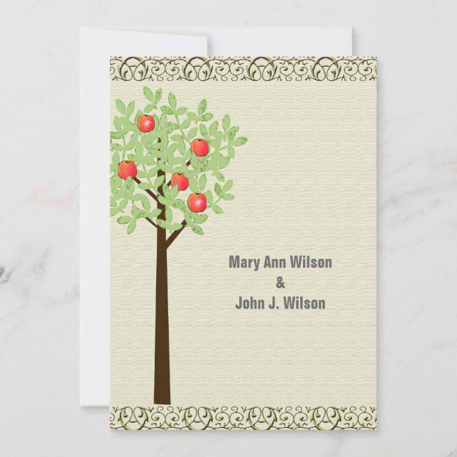 A árvore da Apple lança convites para aniversário  (Frente)