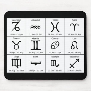 a astrologia assina o mousepad